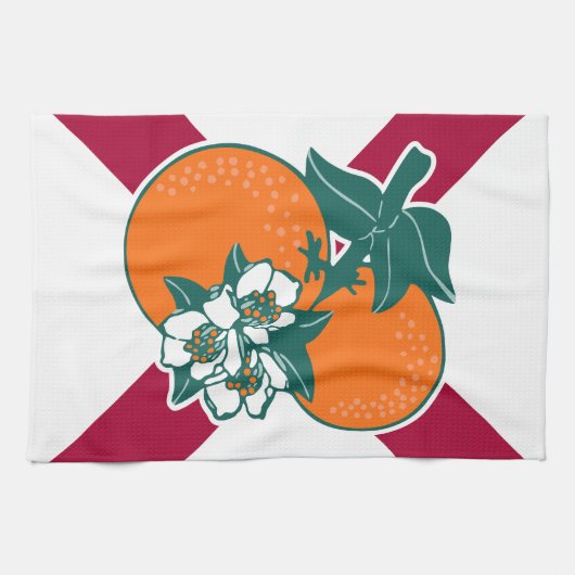 Zeigen Sie Ihre Farben - Florida Geschirrtuch (Horizontal)