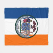 Zeigen Sie Ihre Farben - New York Fleecedecke (Vorderseite (Horizontal))