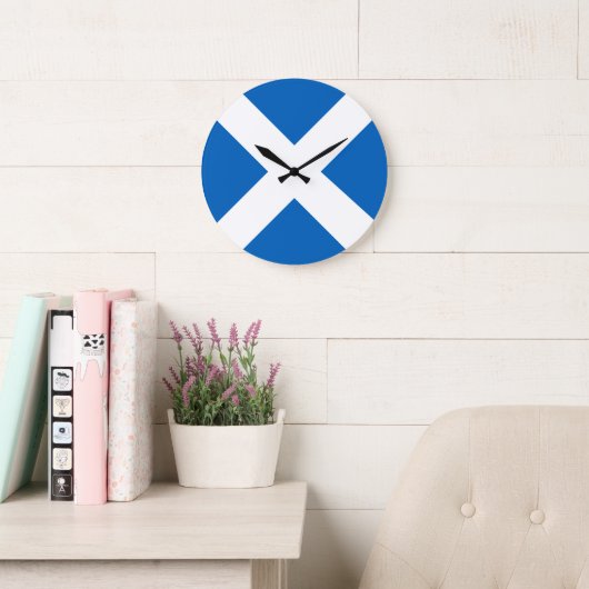 Zeigen Sie Ihre Farben – Schottland Große Wanduhr (Lesesaal)