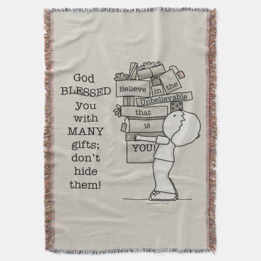 Zeigen Sie Ihre Geschenke Decke (Vorderseite Vertikal)