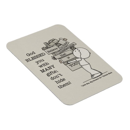 Zeigen Sie Ihre Geschenke Magnet (Rechte Seite)