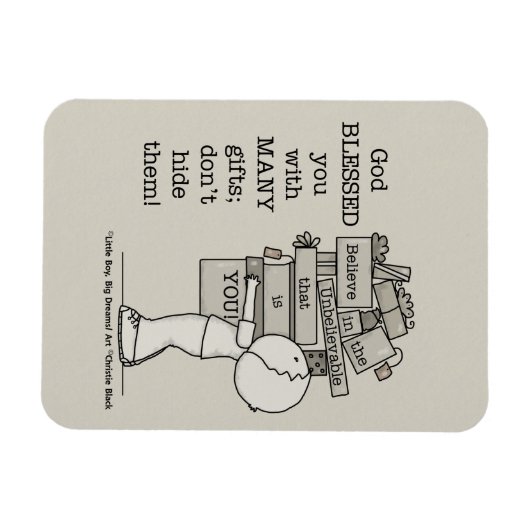 Zeigen Sie Ihre Geschenke Magnet (Horizontal)