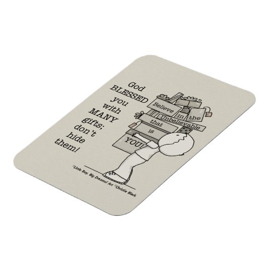 Zeigen Sie Ihre Geschenke Magnet (Linke Seite)