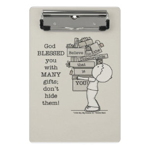 Zeigen Sie Ihre Geschenke Mini Klemmbrett