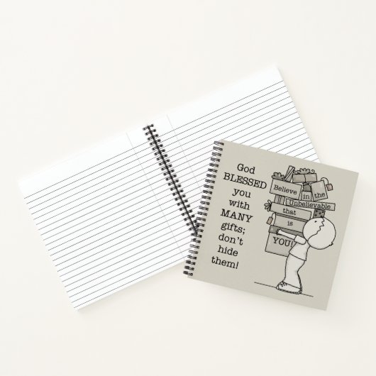 Zeigen Sie Ihre Geschenke Notizblock (Innenseite)