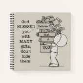 Zeigen Sie Ihre Geschenke Notizblock (Vorderseite)