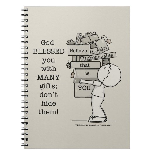 Zeigen Sie Ihre Geschenke Notizblock (Vorderseite)