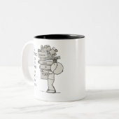 Zeigen Sie Ihre Geschenke Zweifarbige Tasse (Vorderseite Links)