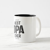 Zeigen Sie Ihre Liebe für Opa mit dem besten Opa f Zweifarbige Tasse (VorderseiteRechts)