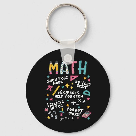 Zeigen Sie Ihre lustige Mathematiklehrerin am erst Schlüsselanhänger (Vorderseite)