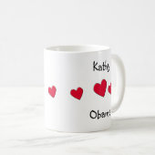 Zeigen Sie Ihre Obama-StützTasse Kaffeetasse (VorderseiteRechts)