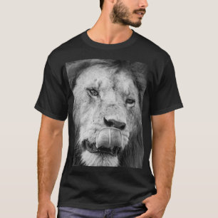 Zeigen Sie Ihre Stärke mit unserem Löwen-Print-Shi T-Shirt