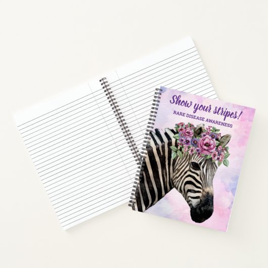 Zeigen Sie Ihre Streifen seltene Krankheit Bewusst Notizblock (Innenseite)