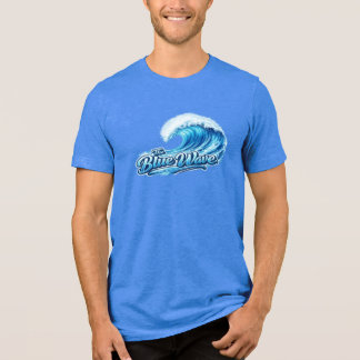Zeigen Sie Ihre Unterstützung für die blaue Welle Tri-Blend Shirt