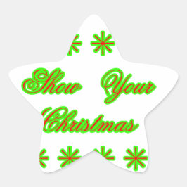Zeigen Sie Ihrem WeihnachtenjGibney das MUSEUM Stern-Aufkleber
