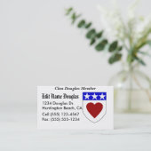 Zeigen Sie Ihren Stolz! Visitenkarte (Stehend Vorderseite)