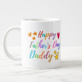 Zeigen Sie Ihrer Liebe glücklichen Vater-Tag Papa Jumbo-Tasse