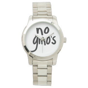 Zeigen Sie keine GVO für gesunde Ernährung und ver Armbanduhr