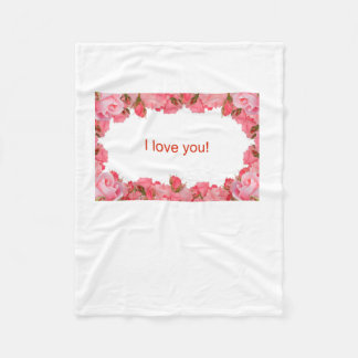 Zeigen Sie Liebe zum 14. Februar. Fleecedecke