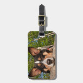 Zeigen Sie mich traurig Gepäckanhänger (Vorderseite vertikal)