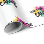 Zeigen Sie mir das Süßwarenpapier Geschenkpapier (Rolleneckpunkt)