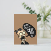 Zeigen Sie mir den Kuchen Postkarte (Stehend Vorderseite)