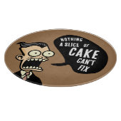 Zeigen Sie mir den Kuchen Schneidebrett (Ecke)