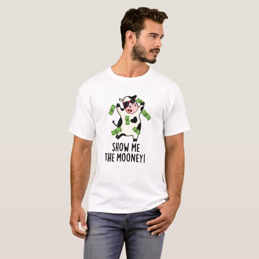 Zeigen Sie mir den Mooney Funny Cow Puff T-Shirt (Vorne ganz)
