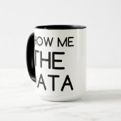 ZEIGEN SIE MIR DIE DATEN TASSE (Vorderseite Links)