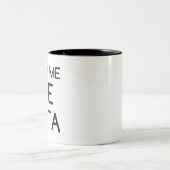 ZEIGEN SIE MIR DIE DATEN ZWEIFARBIGE TASSE (Mittel)