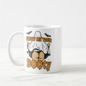 Zeigen Sie mir Ihr Hintern Ghost Boo Retro Spooky  Kaffeetasse (Links)