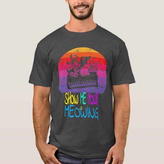 Zeigen Sie mir Ihre bedeutsamen Katzen Musik Ragdo T-Shirt (Vorderseite)