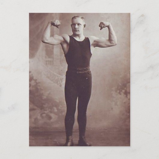Zeigen Sie mir Ihre Muskeln Postkarte (Vorderseite)