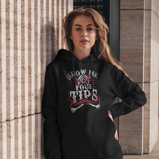 Zeigen Sie mir Ihre Tipps - Funny Dart Spaß Hoodie