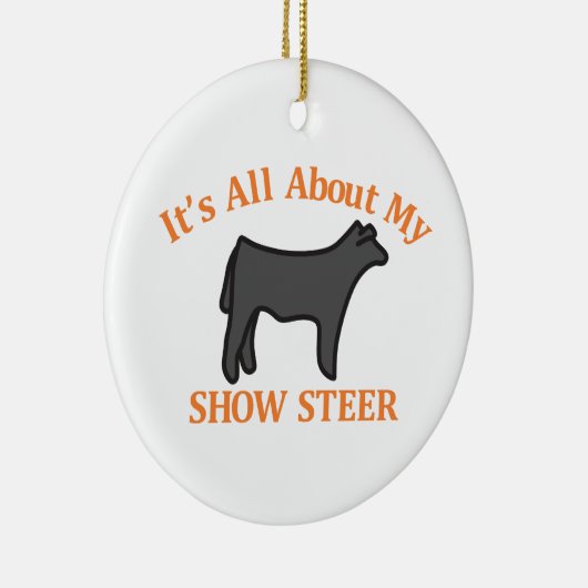 Zeigen Sie Ochsen Keramikornament (Rechts)