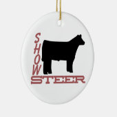 Zeigen Sie Ochsen Keramikornament (Rechts)