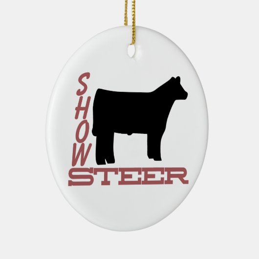Zeigen Sie Ochsen Keramikornament (Rechts)