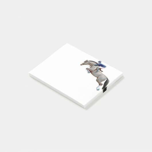 Zeigen Sie Pullover graue Pferdepost-itanmerkungen Post-it Klebezettel (angewinkelt)