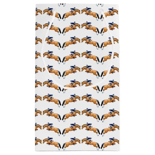 Zeigen Sie Pullover-Pferd Reitergeschenk-Tasche Kleine Geschenktüte (Rückseite)