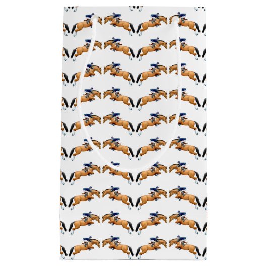 Zeigen Sie Pullover-Pferd Reitergeschenk-Tasche Kleine Geschenktüte (Vorderseite)