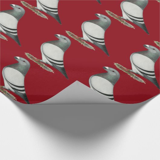 Zeigen Sie Racer blaue Bar-Taube Geschenkpapier (Ecke)