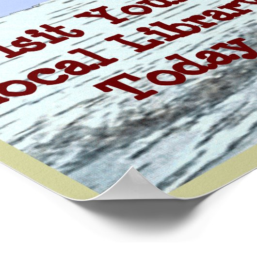 ZEIGEN Sie sich ein gutes Buch! Poster (Ecke)