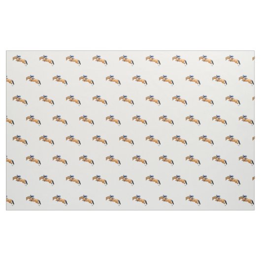 Zeigen Sie springendes Pferdereiter-Gewebe Stoff (Fat Quarter (45,7 x 55,9 cm))