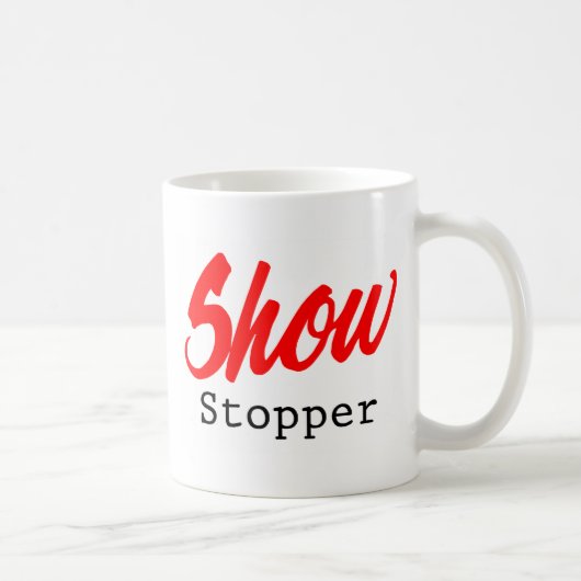 Zeigen Sie Stopper Kaffeetasse (Rechts)