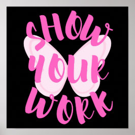 Zeigen Sie, wie Sie Schmetterling arbeiten Poster