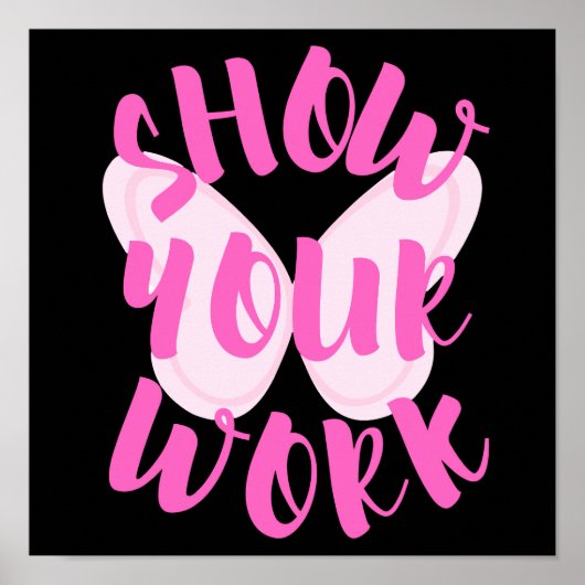 Zeigen Sie, wie Sie Schmetterling arbeiten Poster (Vorne)