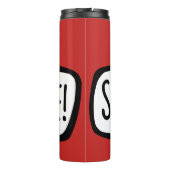 ZEIGEN! Welsh Language Greeting Speech Bubble Thermosbecher (Rückseite)