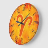 Zeiger-Feuerzeichen zodiale Wanduhr (Winkel)