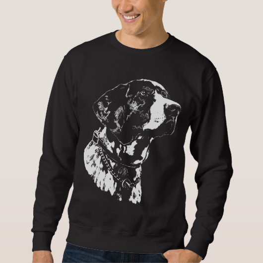 Zeiger-Hundesweatshirt-deutsche Zeiger-Hundeshirts Sweatshirt (Vorderseite)