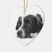 Zeiger-Hundeverzierung Keramik Ornament (Links)